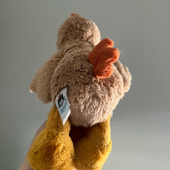Jellycat Plush Duck Toy - Tan and Orange - Picture 5 of 8